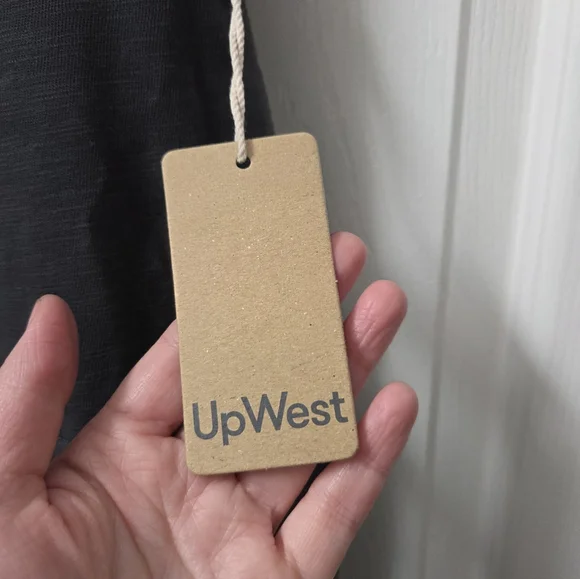 UpWest Comfortable Cotton Sleeveless Tank Charcoal Dress Athleisure Medium - Picture 8 of 12